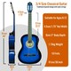 image 10 of 3rd Avenue 3/4 Size Classical Guitar Pack Red