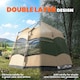 image 4 of Outsunny Double Layer Pop Up Tent with Rainfly, Portable Camping Shelter | Green