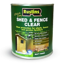 Rustins Quick Dry Shed And Fence Clear Protector 5 Litre