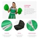 image 2 of Green Cheerleader Fancy Dress Costume Green | XL