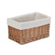 image 8 of Medium Lined Double Steamed Storage Basket | Brown | Brown