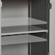 image 7 of Bath Vida Priano 2 Door Tall Bathroom Cabinet With Mirror, Grey & Oak
