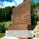 image 2 of Suffolk Planter and Trellis - (Painted Wooden Planter - Choice of Colours Available) - L210 x W40 x H180 cm Brown