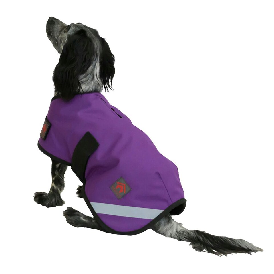 image 1 of Firefoot Fleece Lined Dog Coat - Purple - 51cm