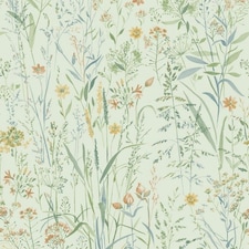 Grandeco Floral Vinyl Textured Wallpaper - Sage Green - 10.5m x 53cm | Green