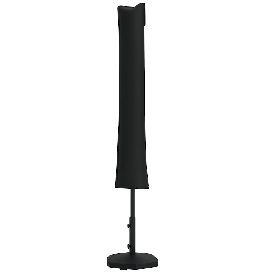 image 1 of Outsunny Parasol Cover, Patio Cantilever Cover, Banana Umbrella Cover, Black