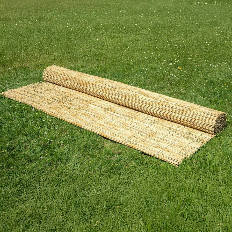 image 1 of Primrose Thick Reed Bamboo Style Natural Privacy Screening Roll Garden 4m x 1.2m
