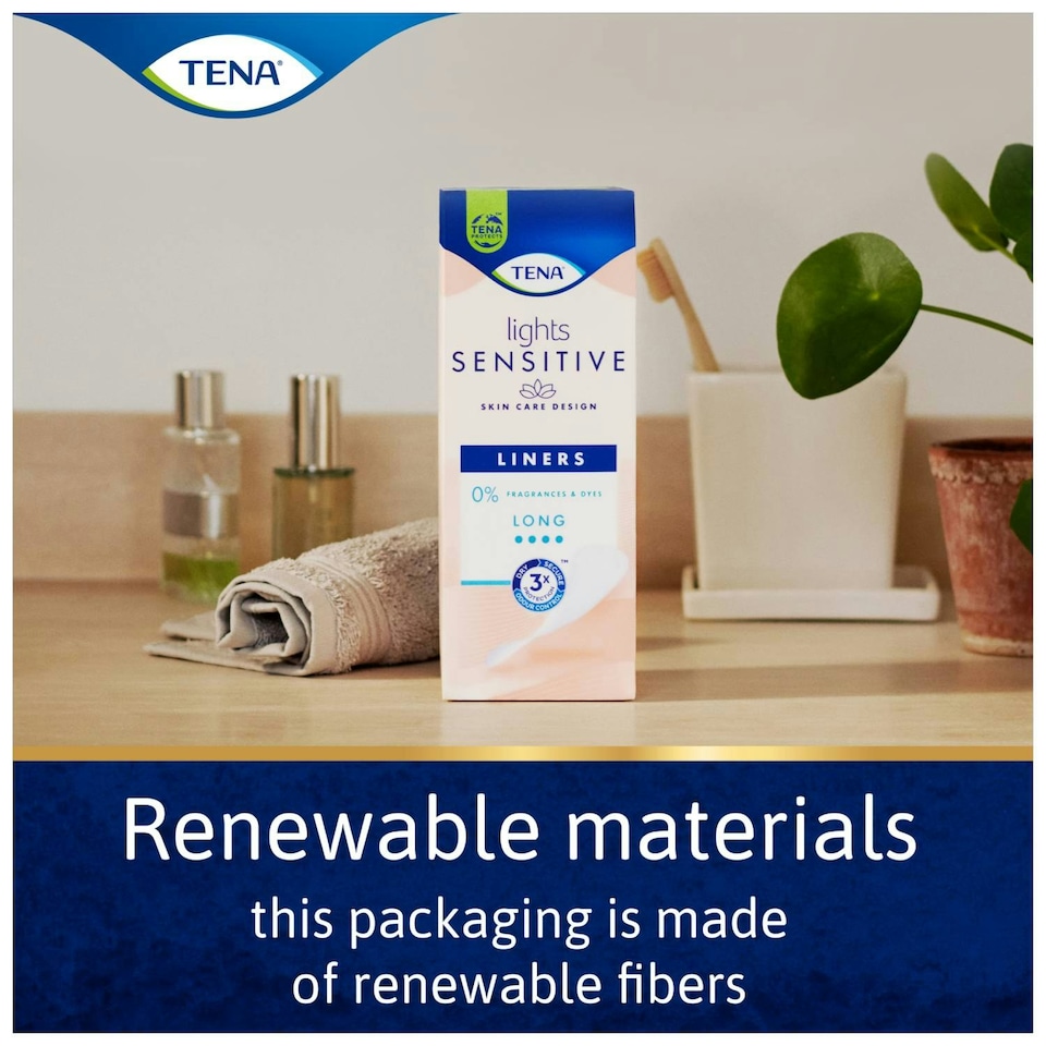 image 1 of TENA Lights Sensitive Long Single Pack 240 Incontinence Liner