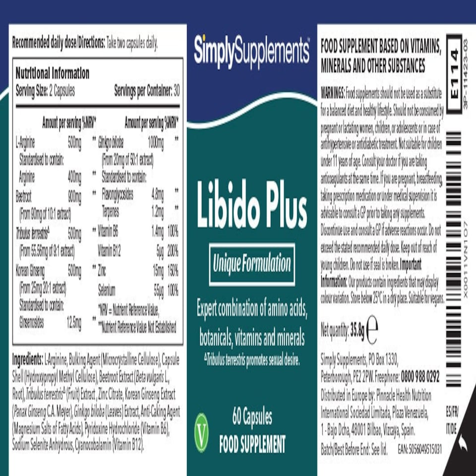 image 1 of Libido Plus for Men - 60 Capsules