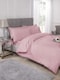 image 3 of Percale Duvet Set Single Bed Pink