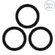 image 1 of Argon Tableware Glass Storage Jar Seals - Large - Black - Pack of 6