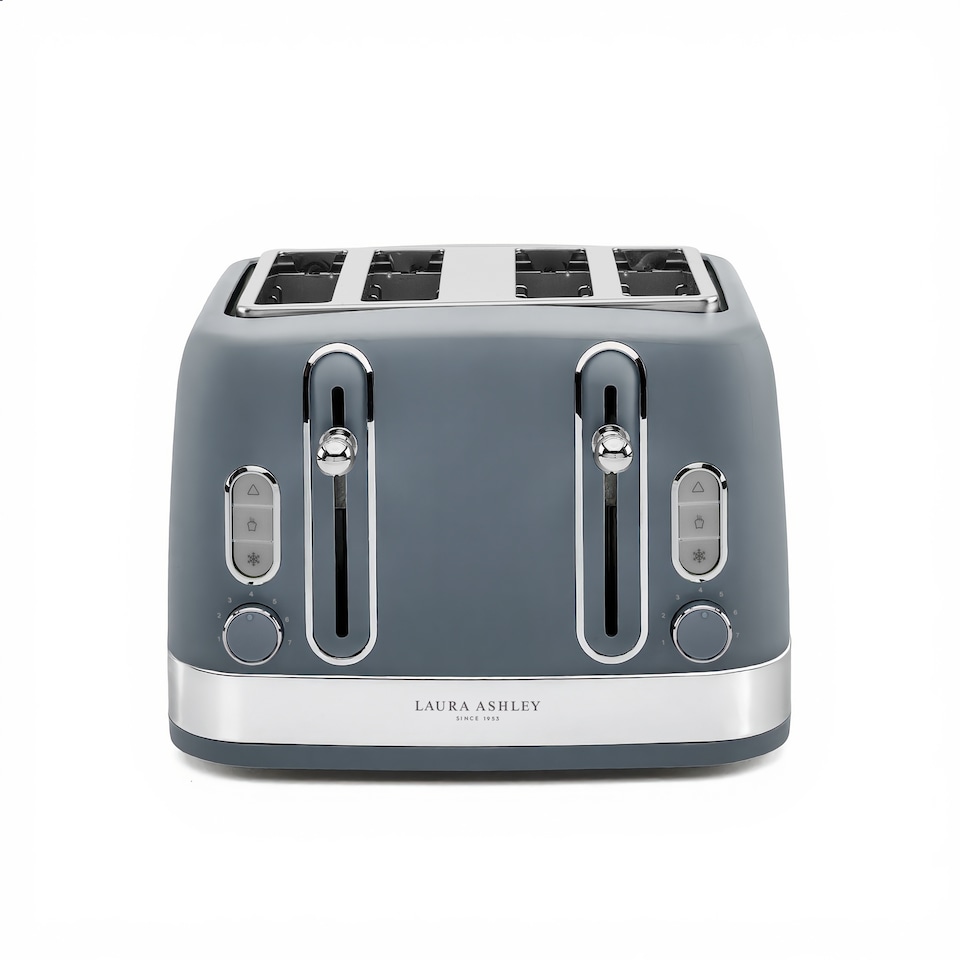 image 1 of Laura Ashley - Dark Slate 4 Slice Toaster - 7 Browning Levels - 1850W