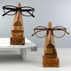 image 9 of Personalised Wooden Nose-Shaped Glasses Holder Silver