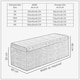 image 3 of 90cm Large Plain Safar Storage Ottoman Box, Cream Plush Velvet Upholstered Deep Storage Ottoman End of Bed Bench