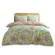 Hattie Floral Duvet Cover Set Reversible Polycotton Beddings Pink | Double