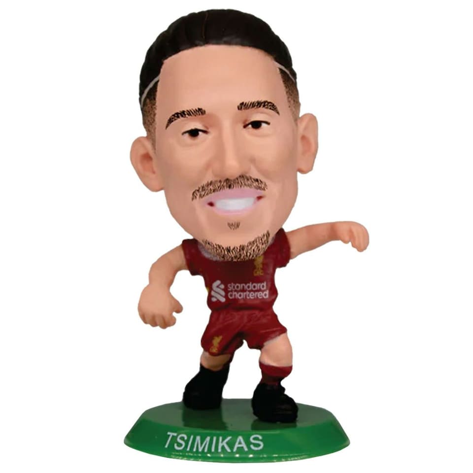 image 1 of Liverpool FC Konstantinos Tsimikas 2025 SoccerStarz Football Figurine - Red/Green/Gold - One Size