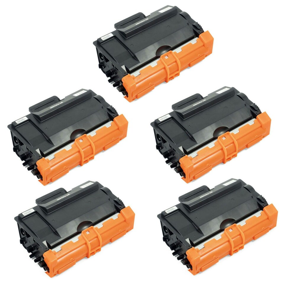 image 1 of Brother TN3480 Black Toner Cartridge Black | 5x Compatibe Brother TN3480 Black Toner Cartridges