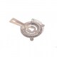 image 6 of Oypla Professional Stainless Steel Cocktail Maker Ice Strainer Silver