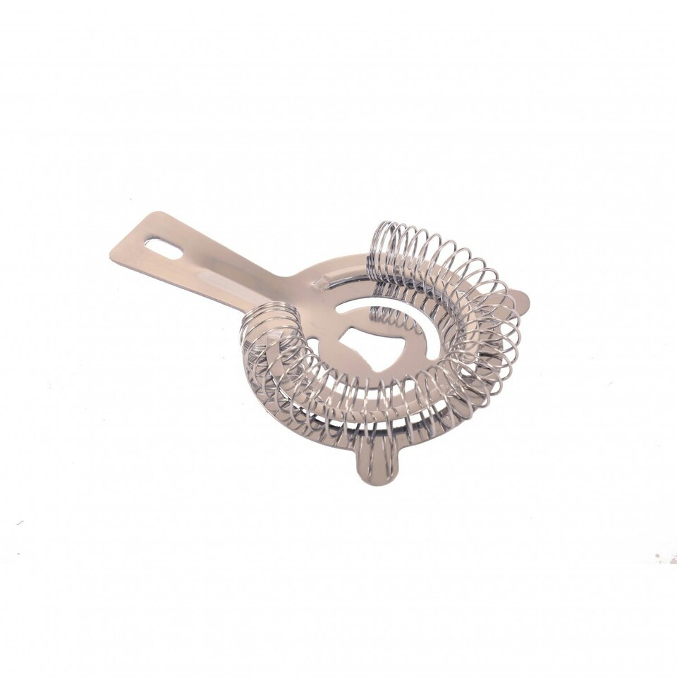 image 1 of Oypla Professional Stainless Steel Cocktail Maker Ice Strainer Silver