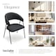 image 7 of Dining Chair Bedano - woven fabric, padded, 150 kg load capacity - Set of 6 Black