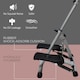 image 6 of HOMCOM Foldable Stepper Adjustable Step Machine w/ Handlebar LCD Display, White