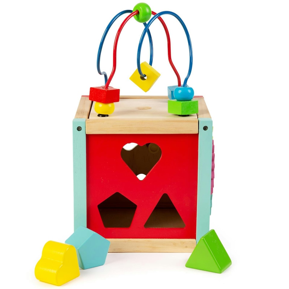 image 1 of boppi Small Wooden Activity Play Box - 6794
