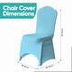 image 2 of Chair Cover Spandex Polyester Stretch Fabric Dining Slipcovers