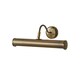 image 1 of ValueLights Traditional Adjustable Twin Picture Wall Light In Antique Brass Effect Finish