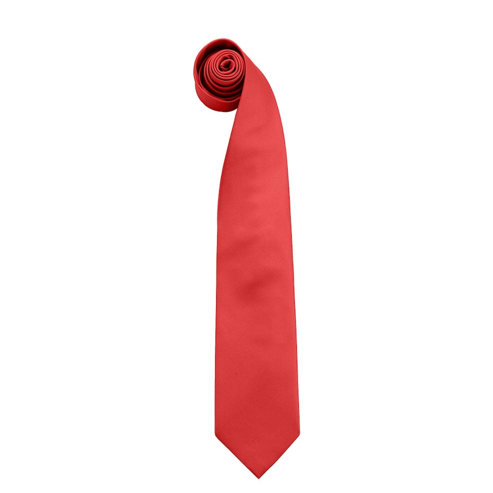 image 1 of Premier Mens Colours Fashion Tie - Red - One Size