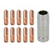 image 1 of 1.0mm Mini Contact Tips 10pk & Shroud Hobby Welding Torch Welder MIG Gas