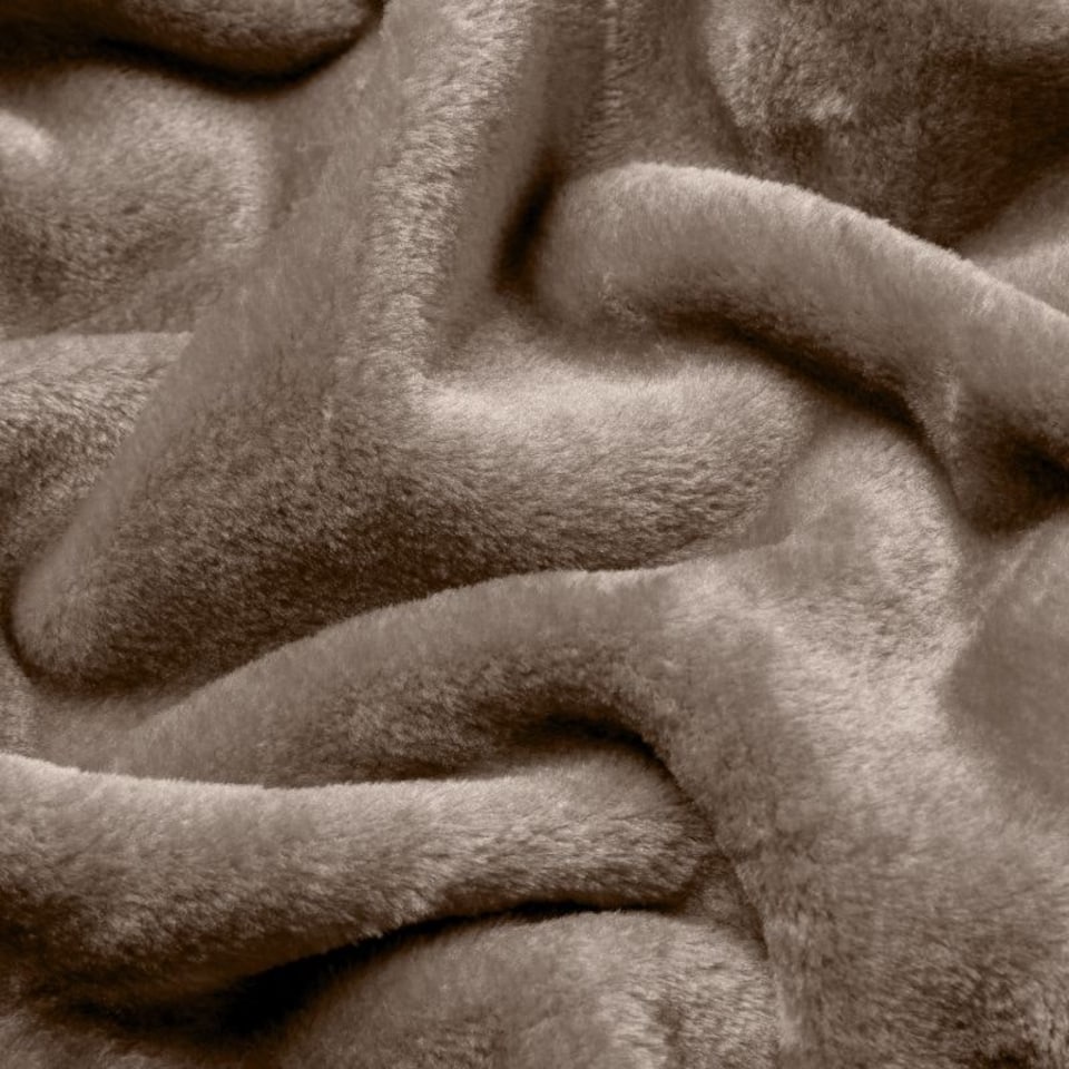 image 1 of Mink Throw Soft Touch Blanket Fleece Faux Fur 200x240cm | Blue