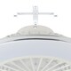 image 3 of EGLO Lovisca White And Silver Ceiling Fan With Light