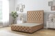 image 1 of Sloomy Vienna Latte Dumfries Divan Bed Base 4 Drawers With 26 Inch Strutted Headboard & 12 Inch Matching Footboard | Brown | Latte | Small Double | 1