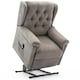 image 1 of Barnsley Fabric Electric Single Motor Rise Recliner Mobility Armchair (Brown)