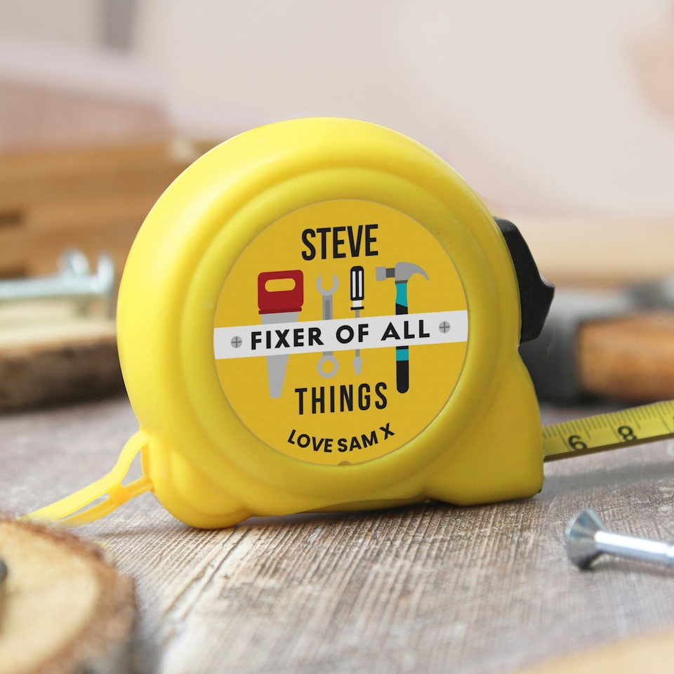 image 1 of Personalised Fixer of All Things Tape Measure