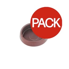 Securpak Castor Cups (Pack of 2) - Brown - S