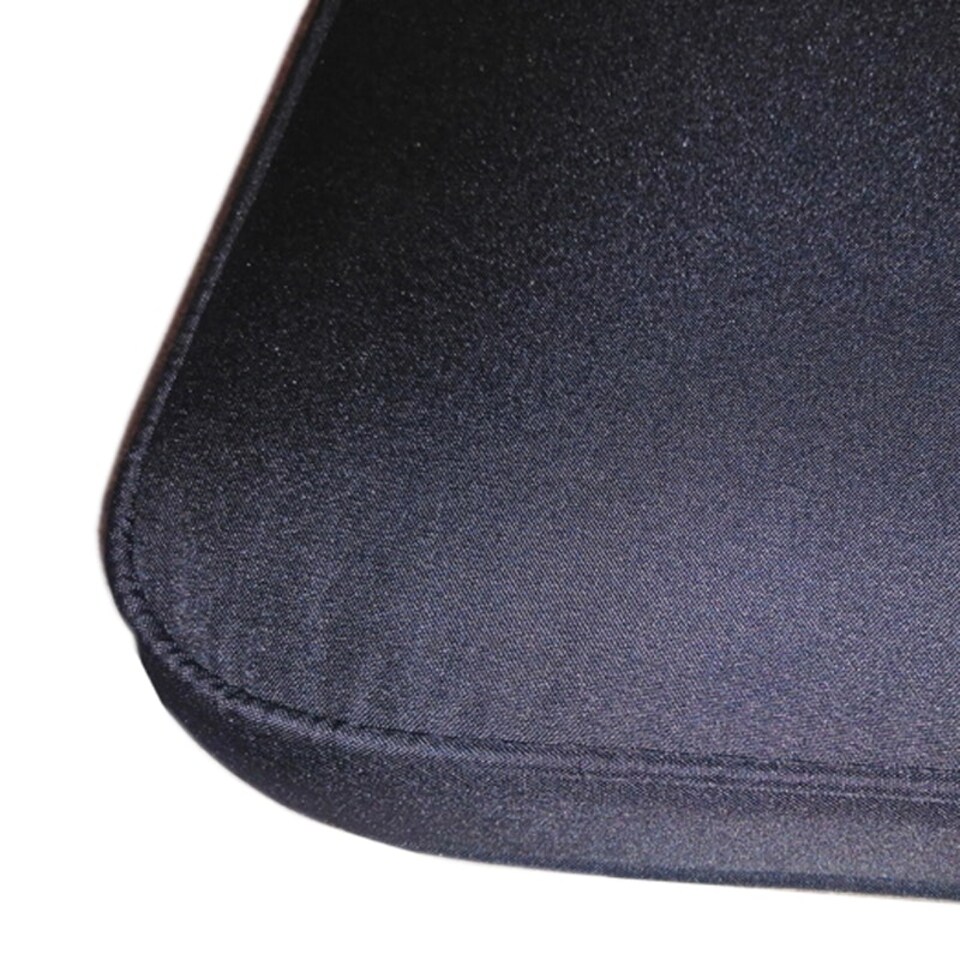 image 1 of Luxury Piped Waterproof Seat Pads - Single Black Cushion - Outdoor Cushion for Garden Furniture Black