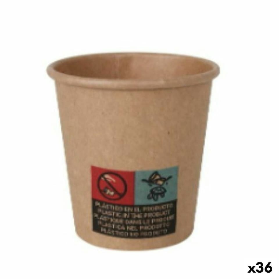 image 1 of Set of glasses Algon Cardboard Disposable 36 Units 80 ml (100 Pieces) N/A