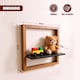 image 10 of GEEZY Square Floating Wall Shelf 30cm Wooden 3D Picture Ledge for Decor and Photos