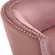 image 5 of Interiors by Premier Pink Velvet Studded Chair, Easy to Clean Leather Armchair, Body Supportive Accent Chair