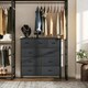 image 2 of Steel Frame Freestanding 9 Drawer Storage Cabinet, Storage Organizer for Bedroom Living Room - Grey