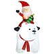 image 1 of Outsunny 6.6FT Christmas Inflatable Santa Claus w/ Polar Bear for Graden