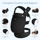 image 4 of Momcozy Baby Carrier 3M Air Mesh-Black
