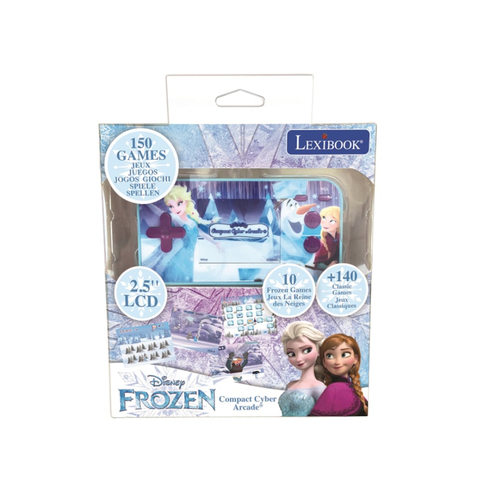 image 1 of Lexibook JL2367FZ Disney Frozen Handheld Console Compact Cyber Arcade 150 Games