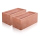 image 1 of Primrose Terracotta Style Fibrecotta Rectangular Trough Planters 60cm Set of 2