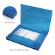 image 3 of A4 Coloured Translucent Box Files with Elastic Closure