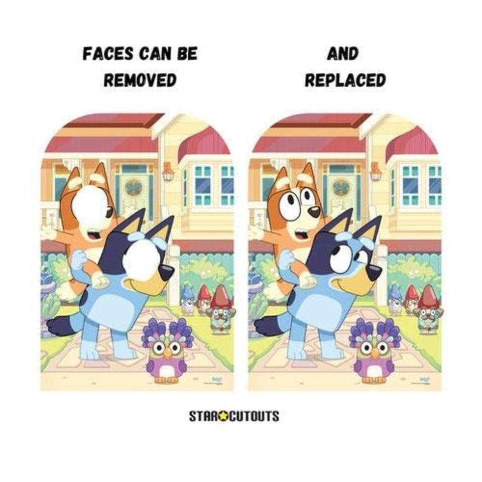 image 1 of Bluey and Bingo At Home Child Stand In Cardboard Cutout 136cm