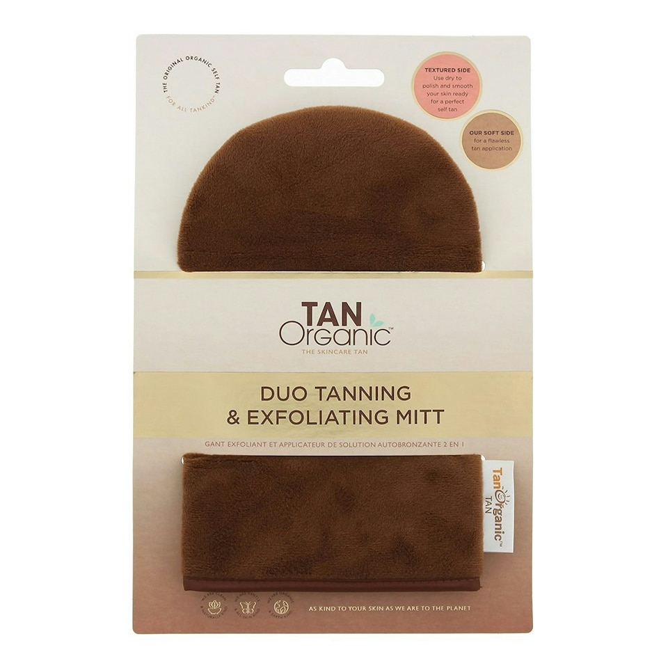 image 1 of TanOrganic Duo Exfoliate & Tan Tanning Glove