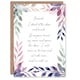 image 1 of Behold Stand at Door and Knock Violet Floral Bible Christian Birthday Card