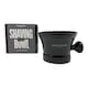 image 2 of Men Rock Porcelain Shaving Bowl with Handle - Black Black